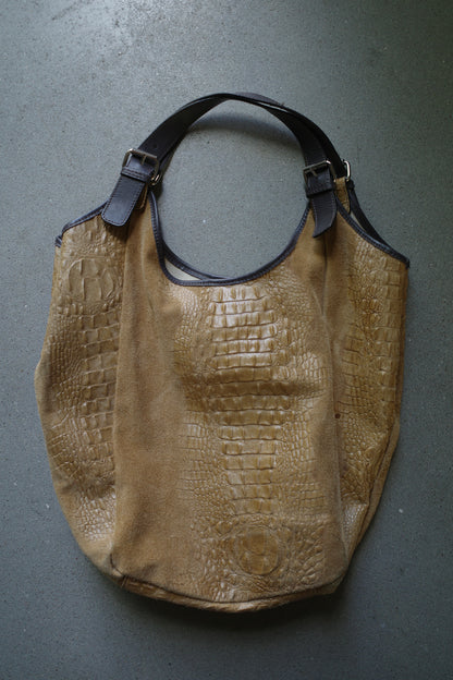 VINTAGE CROCO HOBO BAG