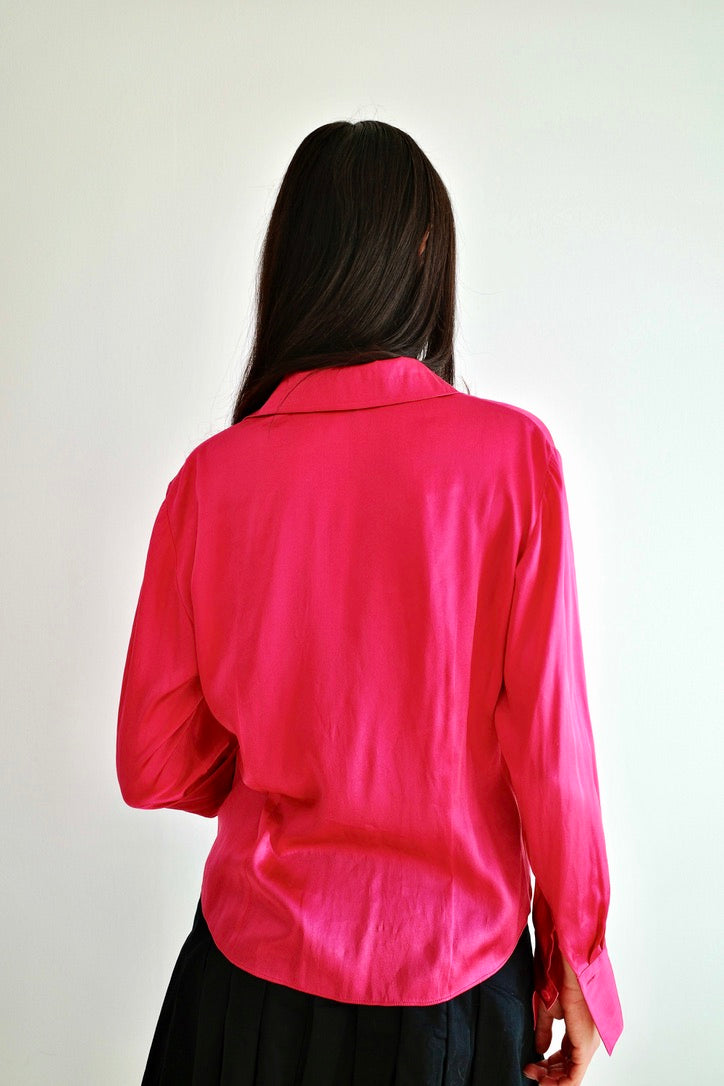 VINTAGE ELEGANCE 100% SILK BLOUSE