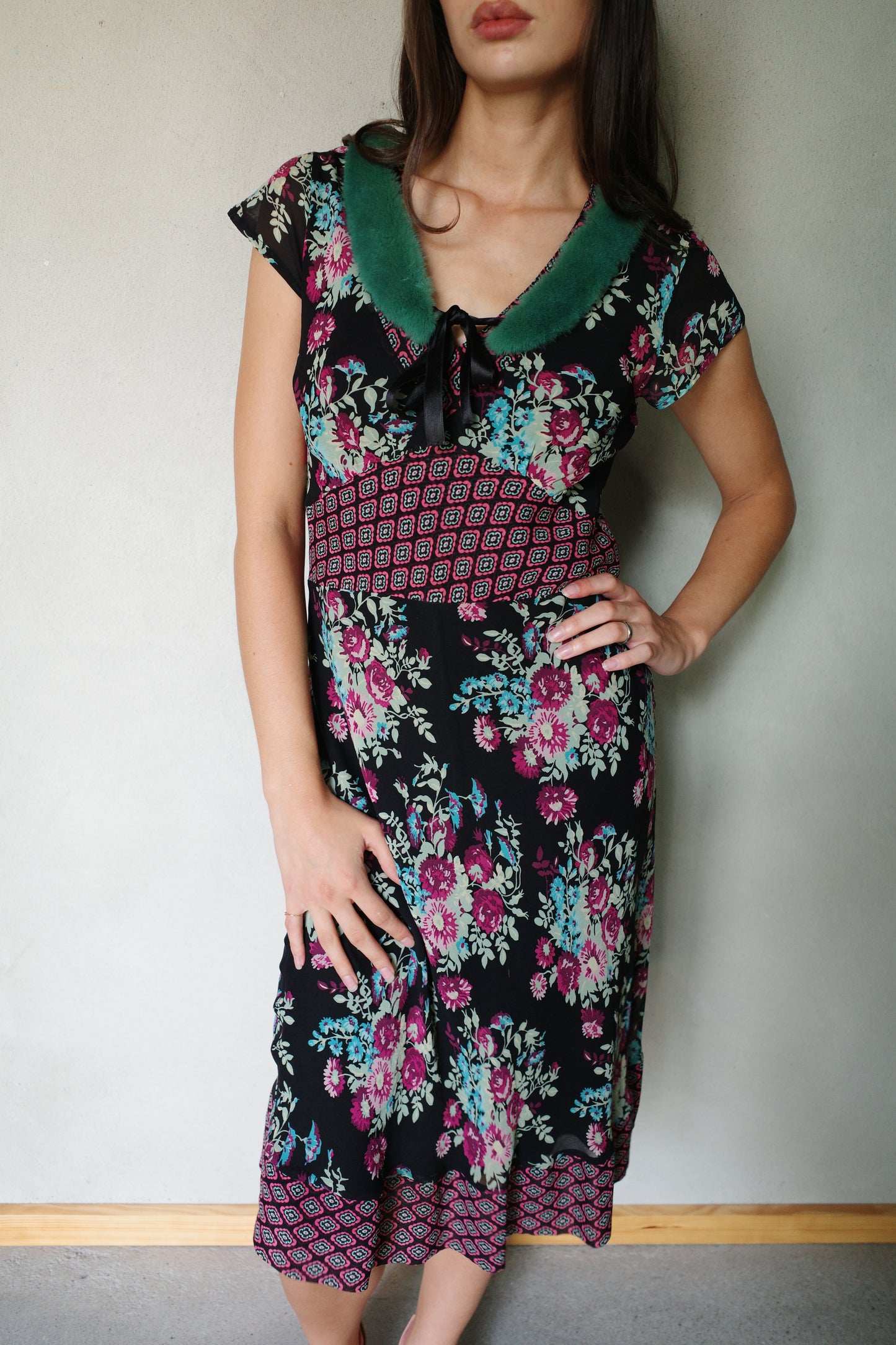 ITALIAN VINTAGE SILK DRESS (BLUMARINE INSPIRED)