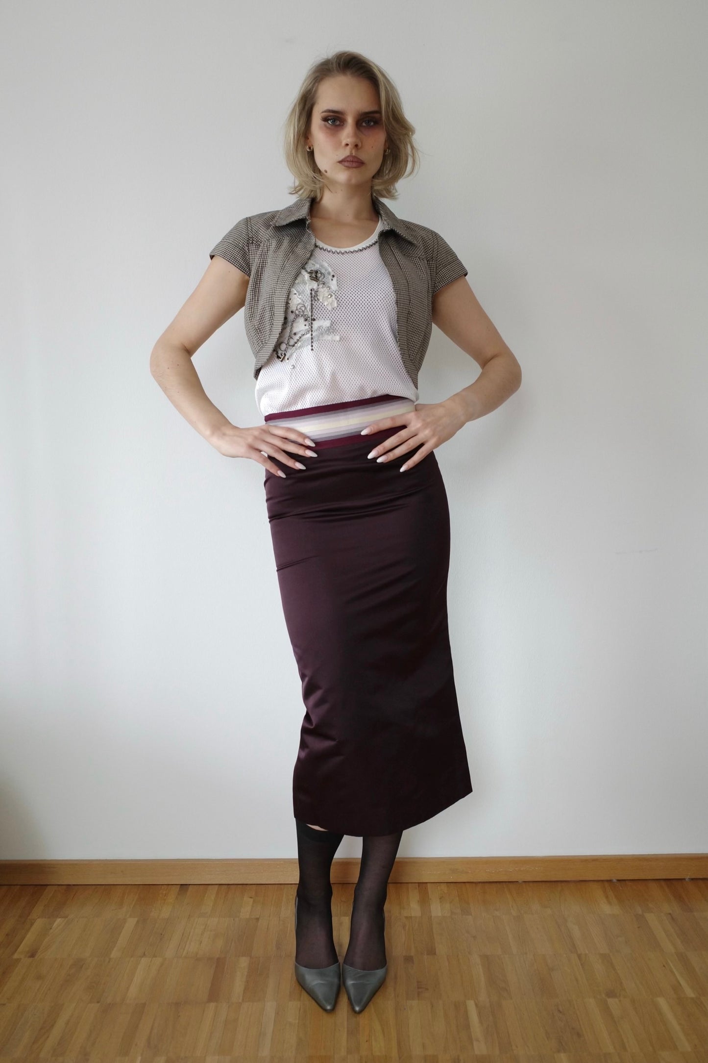 CHLOÉ FW 2002 PHEOBE PHILO SILK SKIRT