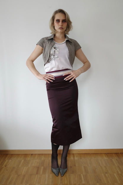 CHLOÉ FW 2002 PHEOBE PHILO SILK SKIRT