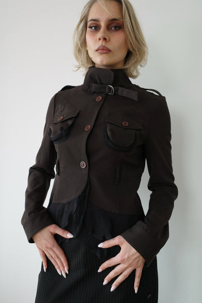 PAOLA FRANI RUFFLE JACKET