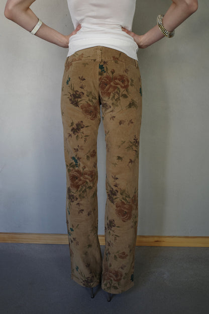 SISLEY CORDUROY FLOWER PANTS
