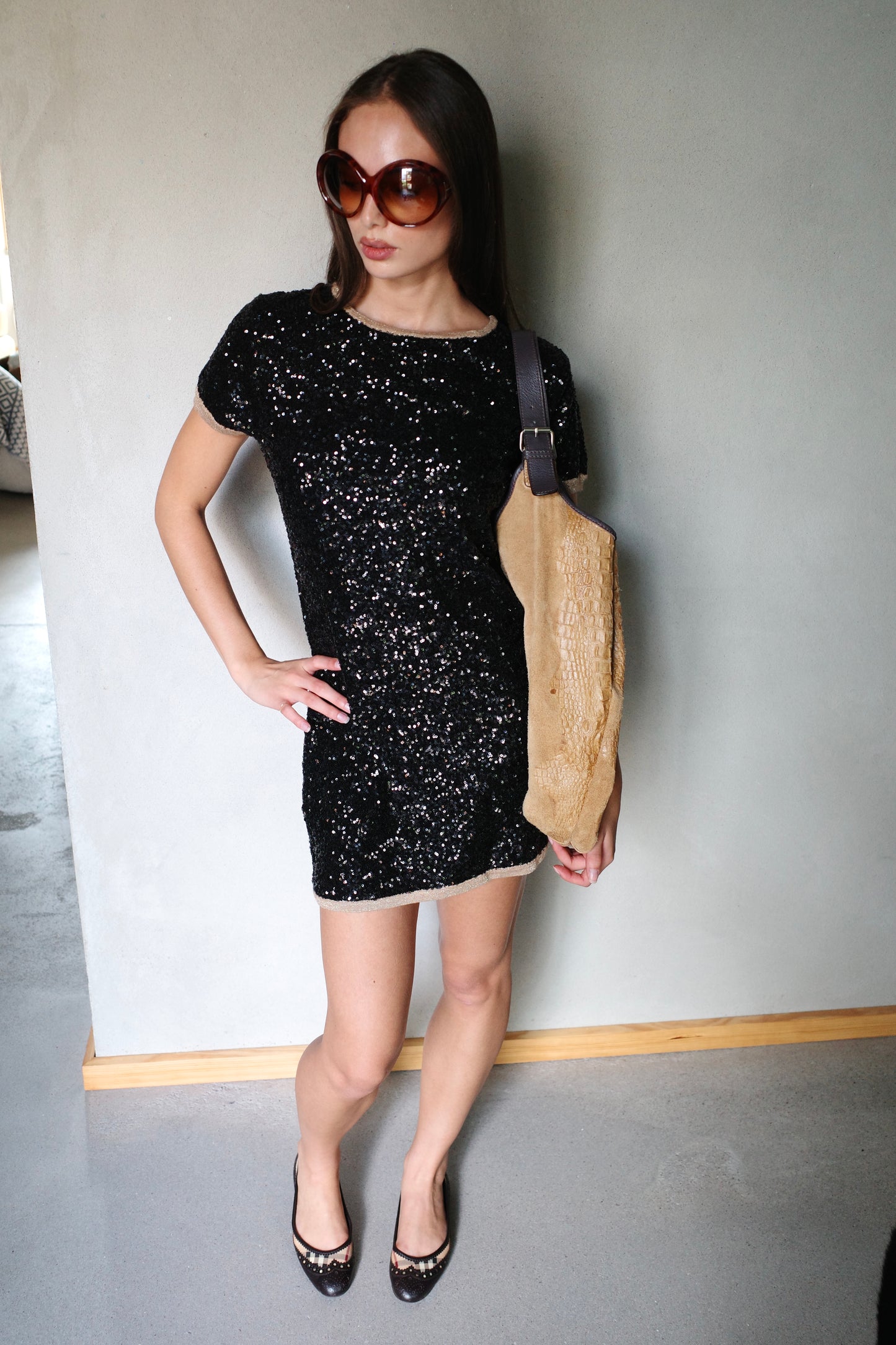 ITALIAN VINTAGE SEQUIN MINI DRESS