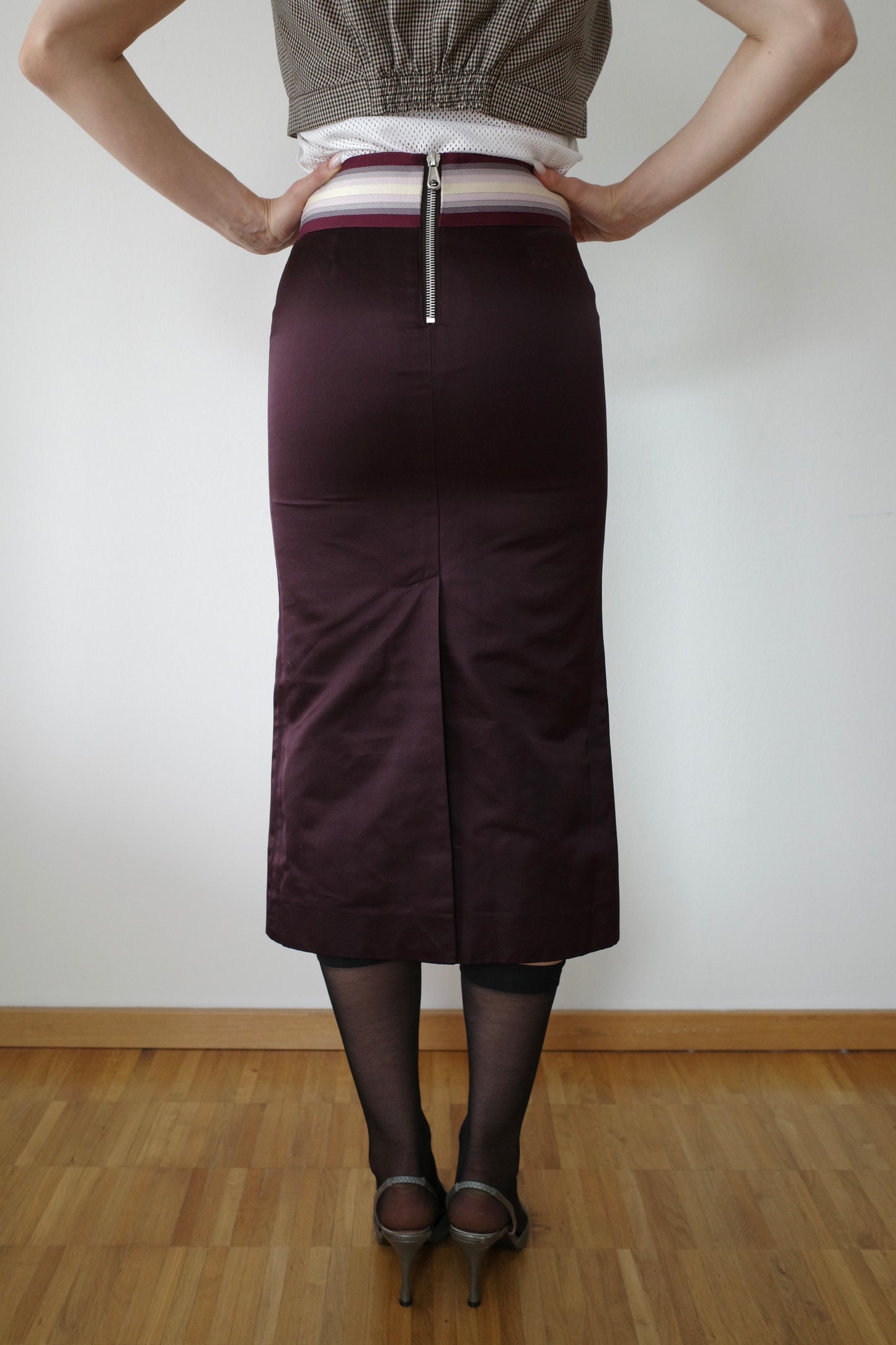 CHLOÉ FW 2002 PHEOBE PHILO SILK SKIRT