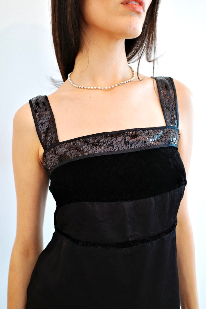 ANNA PIANURA VINTAGE VELVET TANK