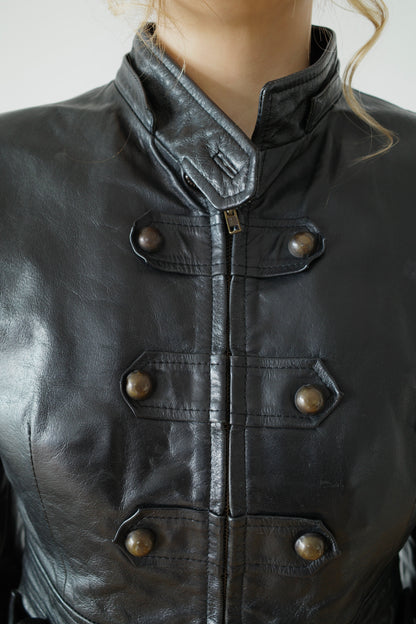 90s MILITARY LEATHERJACKET