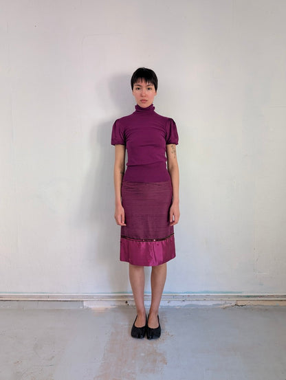 Pink Silk Skirt