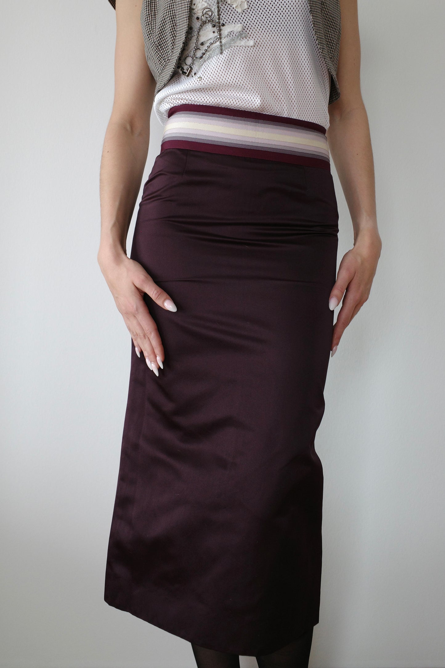 CHLOÉ FW 2002 PHEOBE PHILO SILK SKIRT