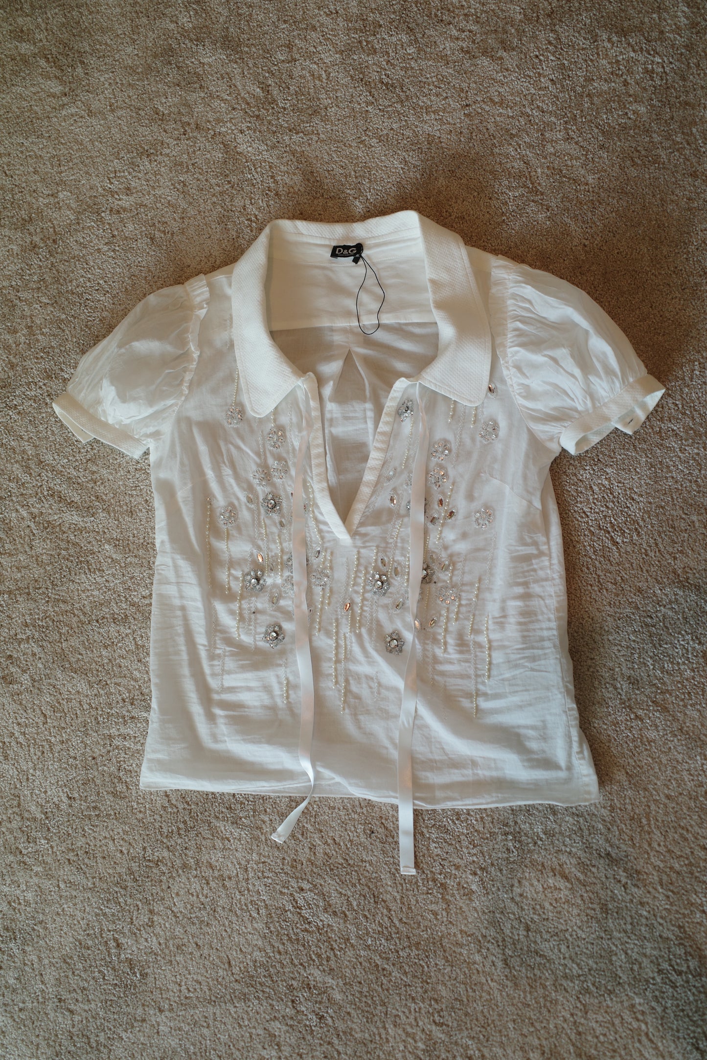 DOLCE & GABBANA EMBELLISHED BLOUSE