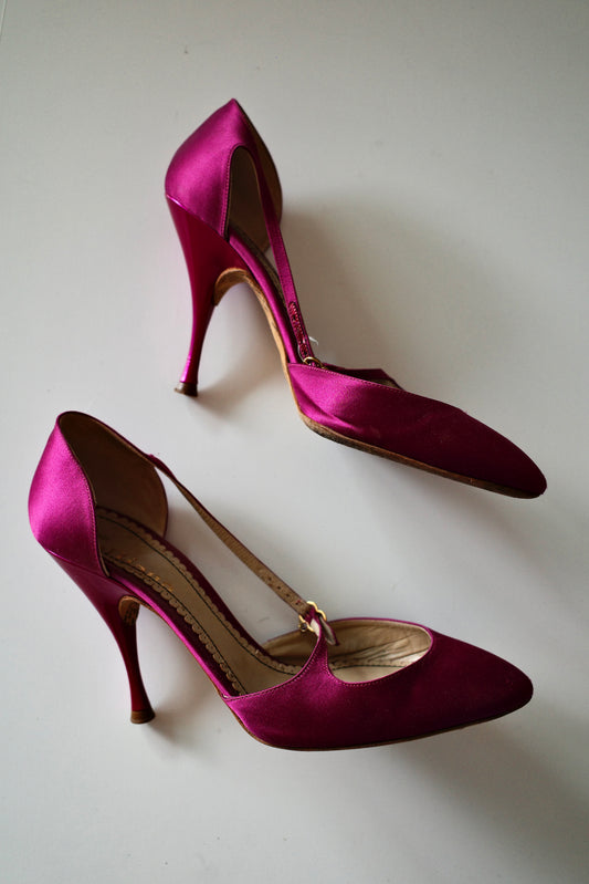 GALLIANO SATIN PUMPS
