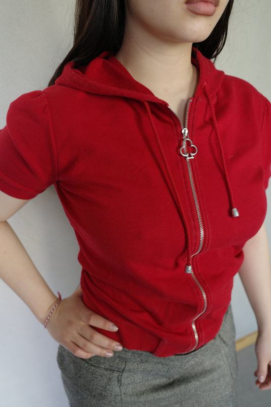 MOSCHINO HOODED ZIPPER