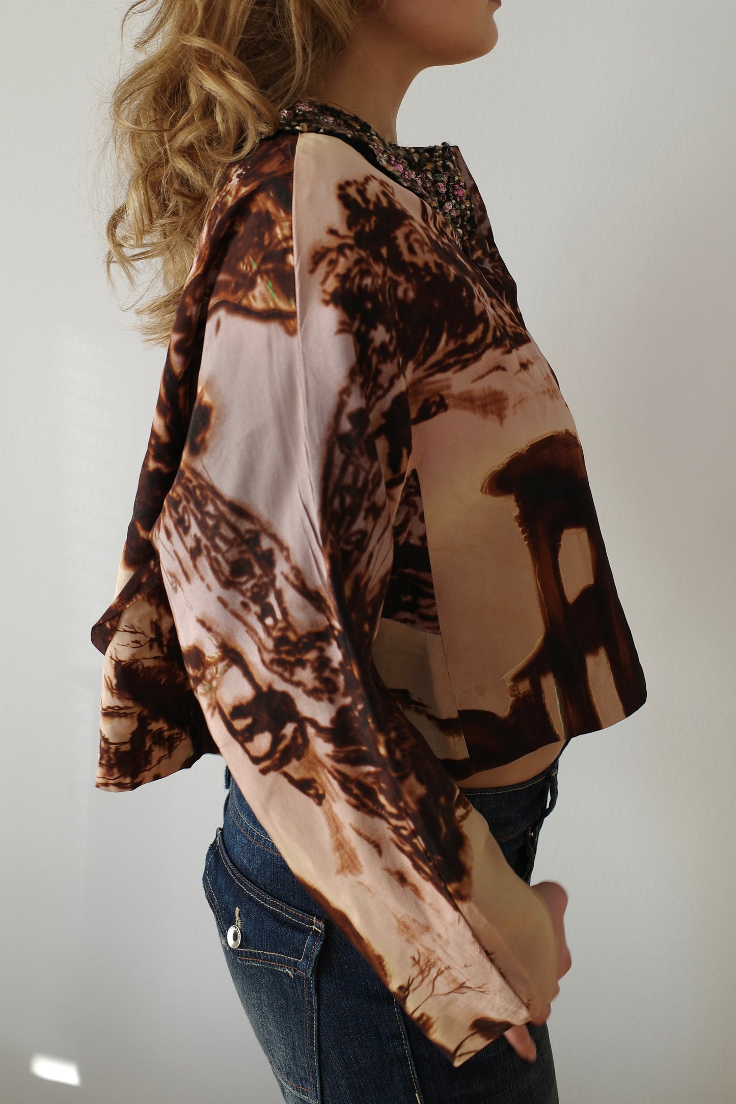 PRADA F/W 2004 SILK BLAZER COAT