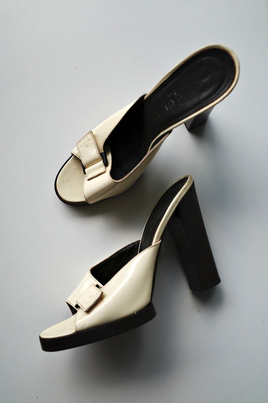 GUCCI BY TOM FORD BLOCK MULES