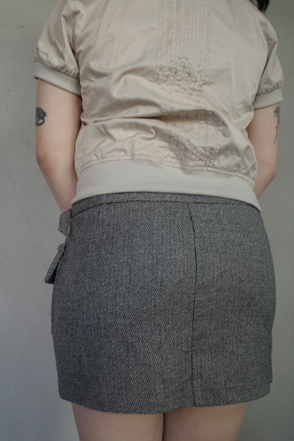 SISLEY WOOL MINI SKIRT