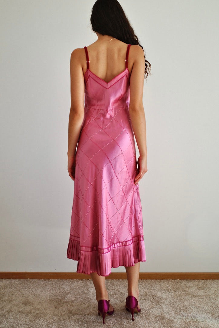 PATTY SHELABARGER SILK DRESS