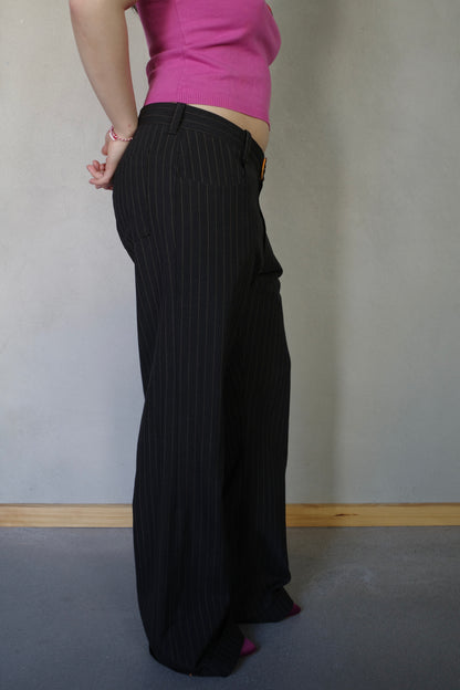 VINTAGE PINSTRIPE SUIT PANTS