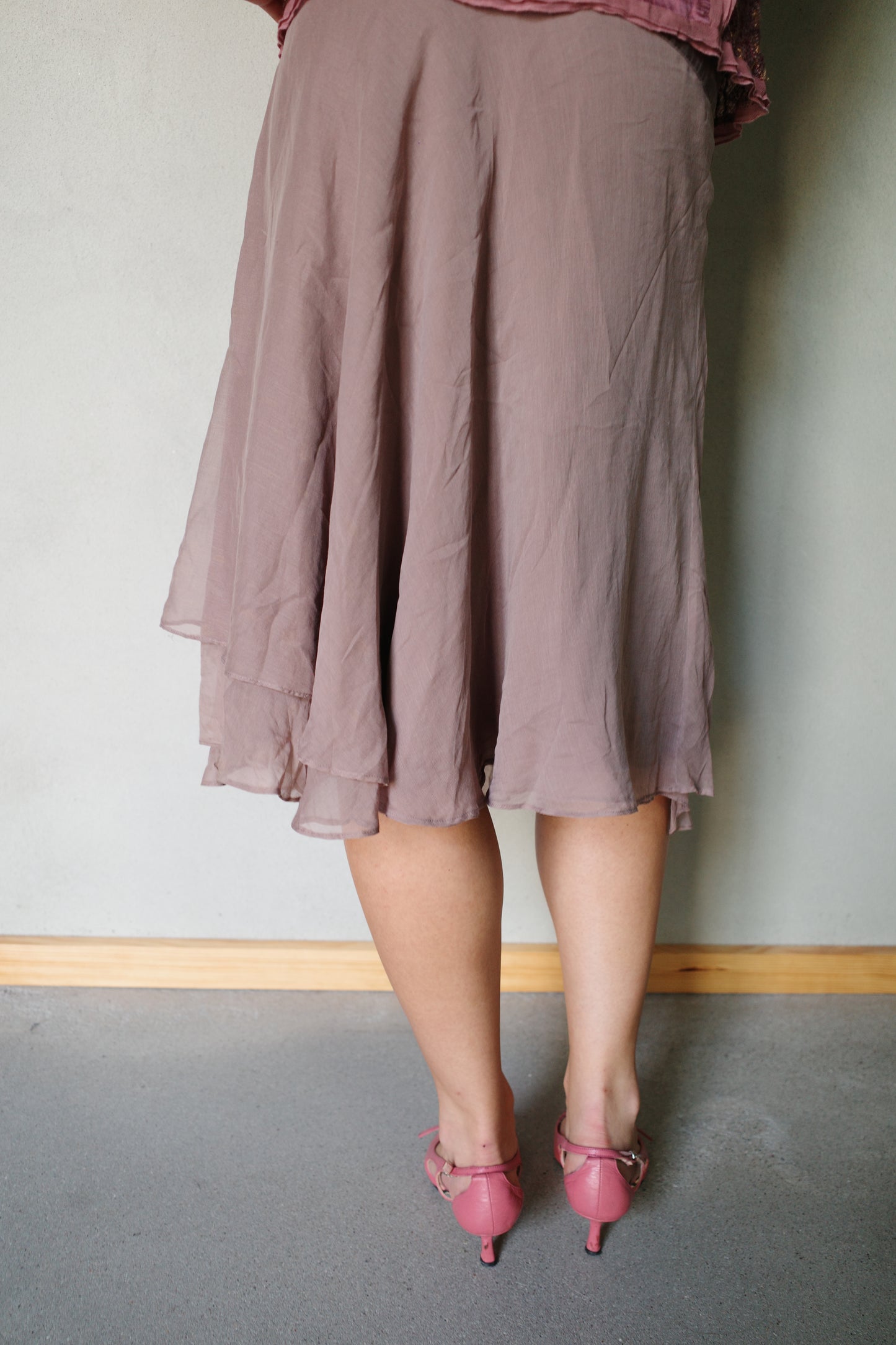 VINTAGE SILK TWO-PIECE ENSEMBLE