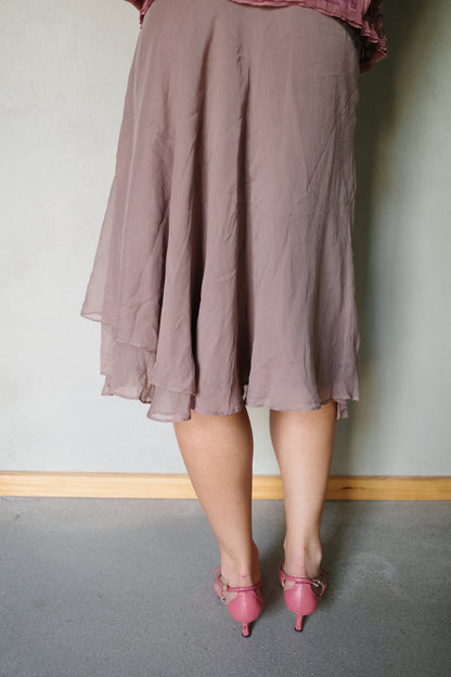 VINTAGE SILK TWO-PIECE ENSEMBLE
