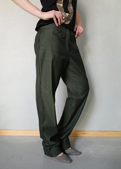 DOLCE & GABBANA OLIVE PANTS