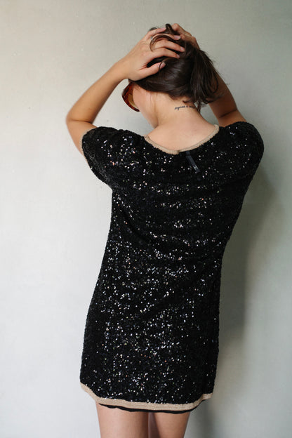ITALIAN VINTAGE SEQUIN MINI DRESS