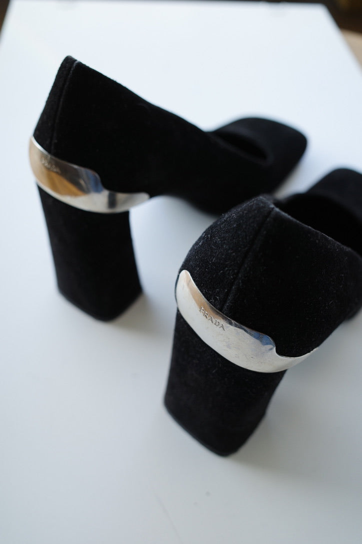PRADA F/W 1999 SUEDE HEELS