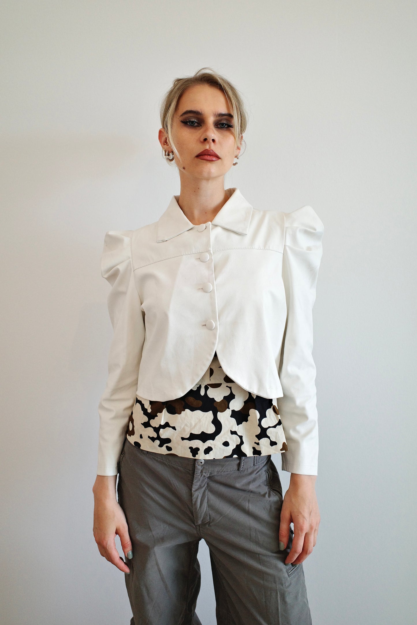 Vintage 80's Leather Bolero