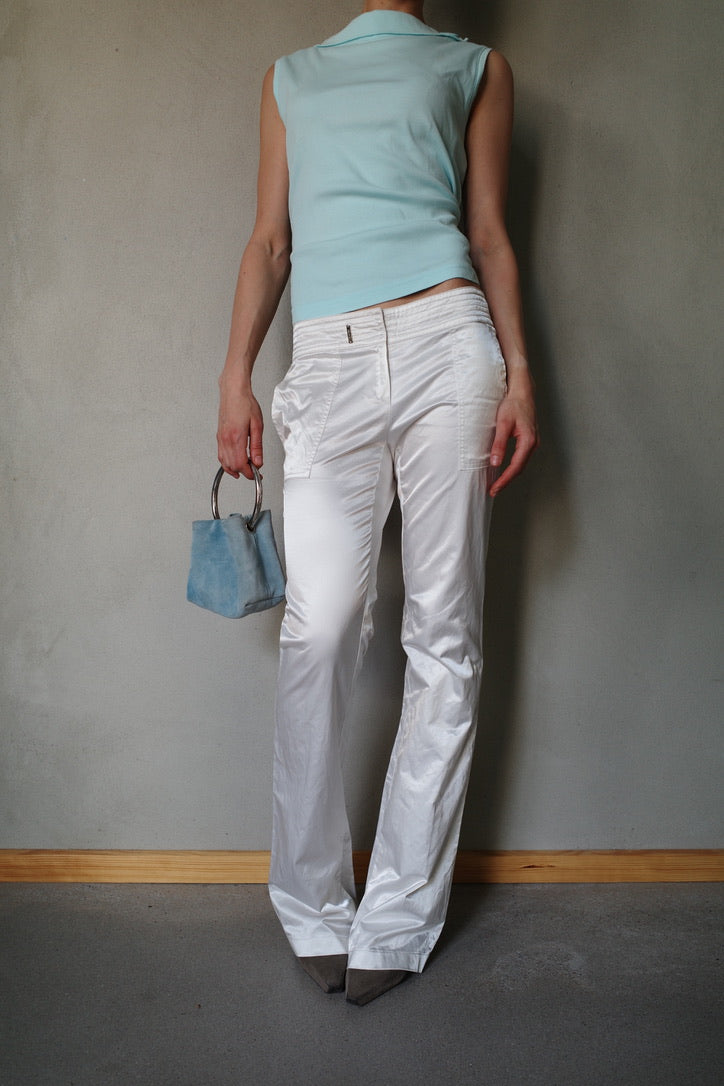EARLY 00s SILKY FLARED PANTS