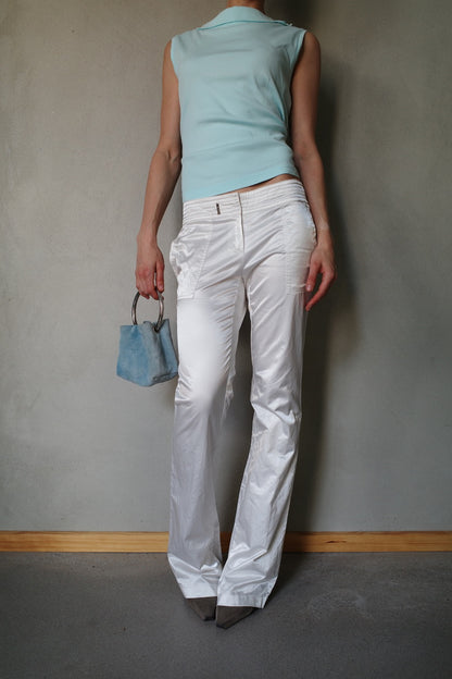 EARLY 00s SILKY FLARED PANTS