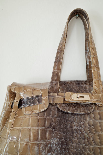 LARGE CROC BAG