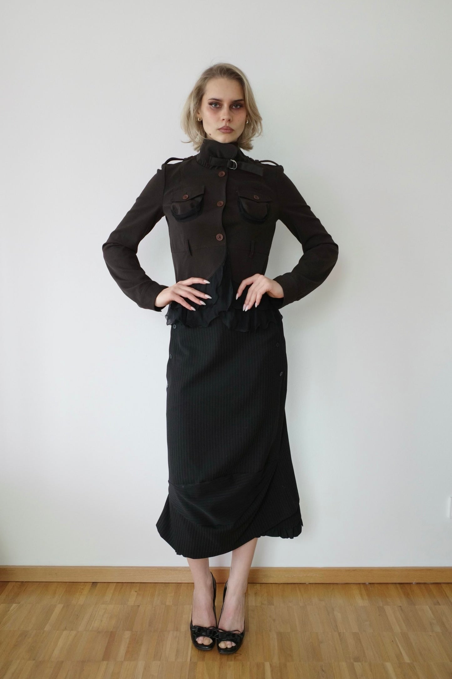 PAOLA FRANI RUFFLE JACKET