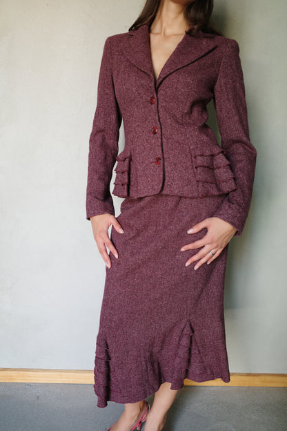 WOOL TWO-PIECE ENSEMBLE