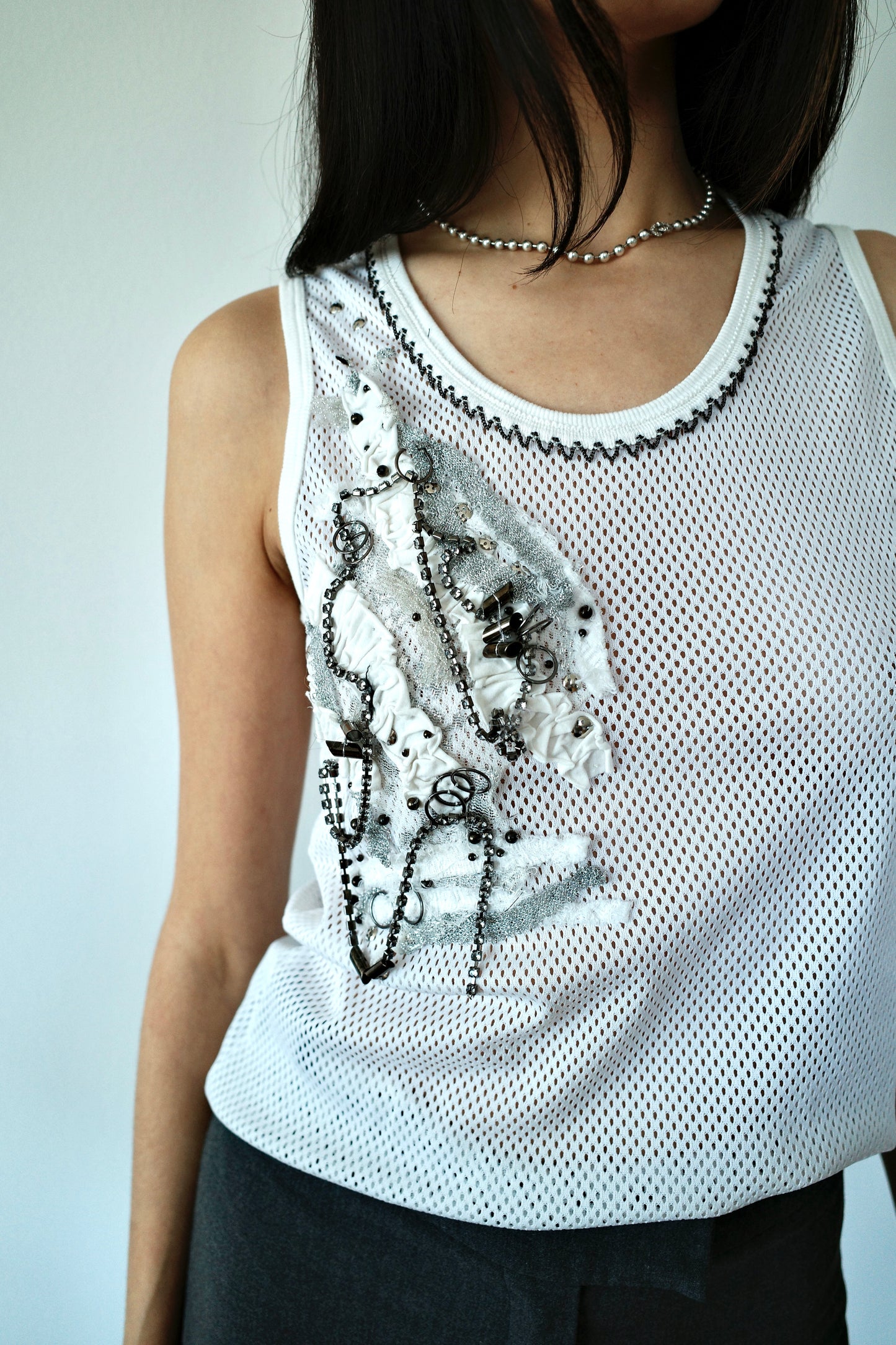 ANNA PIANURA MESH TANK
