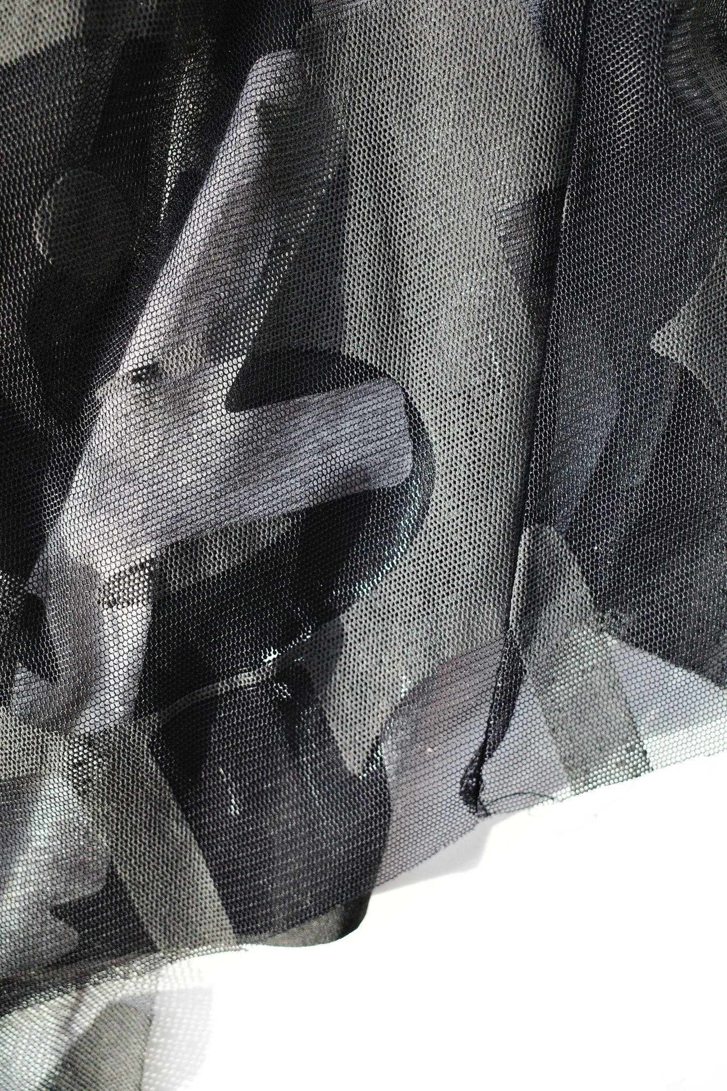 ANNA PIANURA MESH PRINT SKIRT