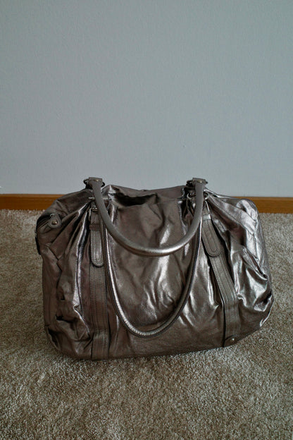 Vintage Silver Dufflebag