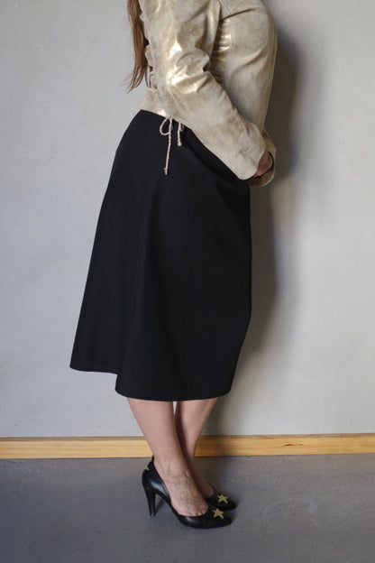 VINTAGE PENCIL SKIRT /W BUTTON ROW