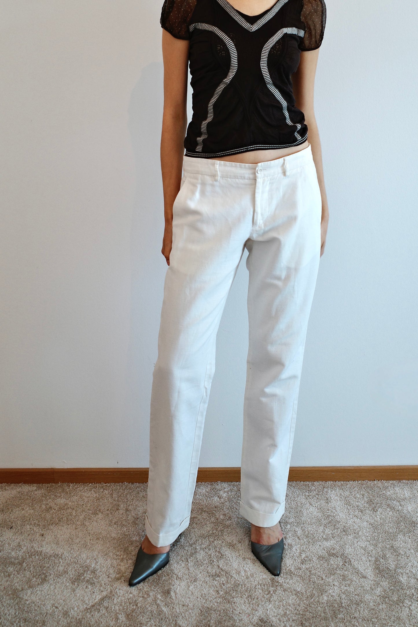 DOLCE & GABBANA WHITE DENIM