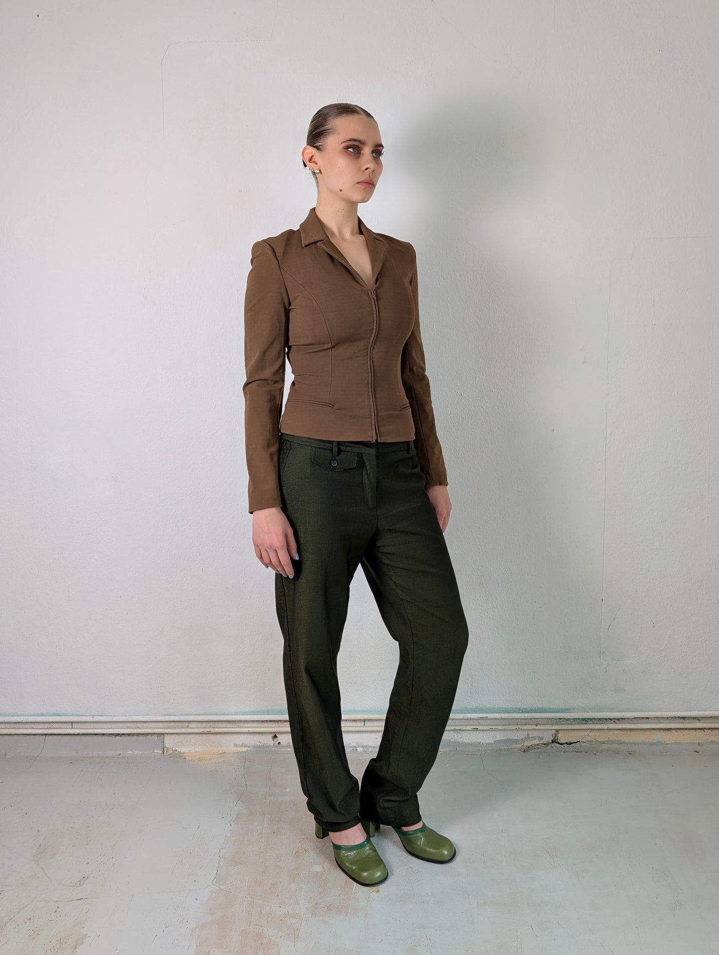 DOLCE & GABBANA OLIVE PANTS