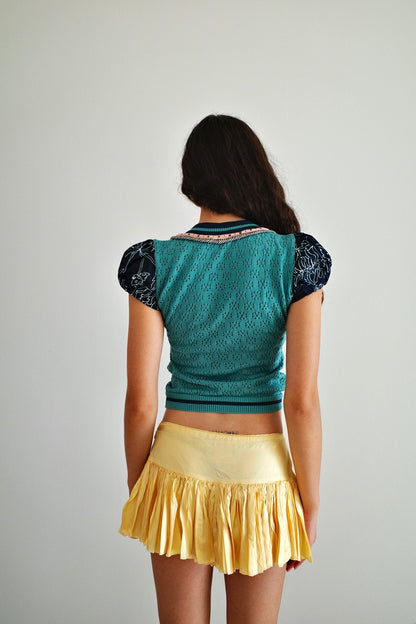 VINTAGE SILKY MICROSKIRT