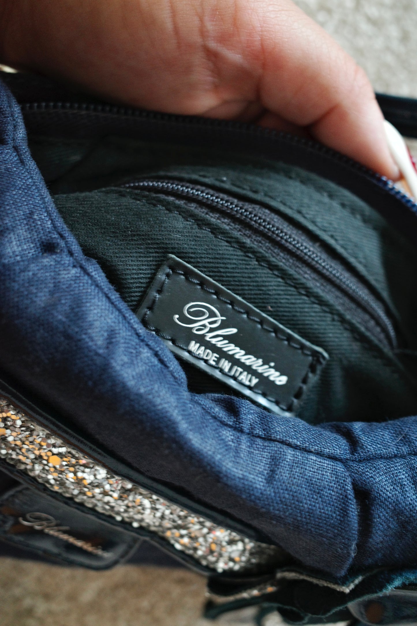 BLUMARINE DENIM HANDBAG