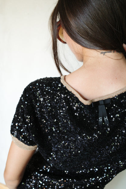 ITALIAN VINTAGE SEQUIN MINI DRESS