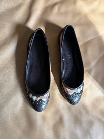 VINTAGE BURBERRY BALLET FLATS