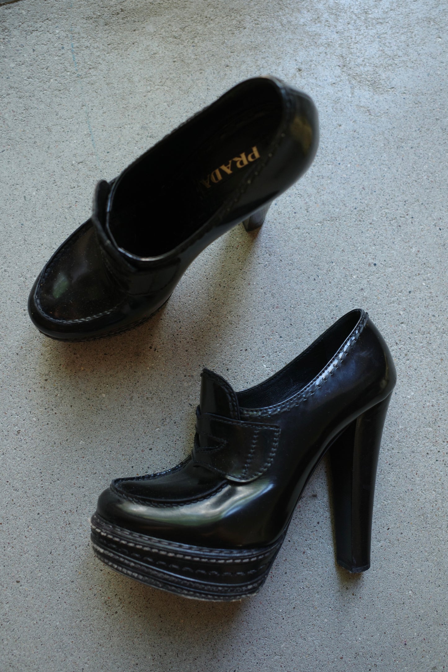 PRADA S/S 2009 LOAFER HEELS