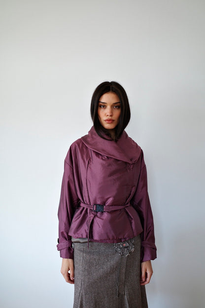 BELTED PUFFER JACKET