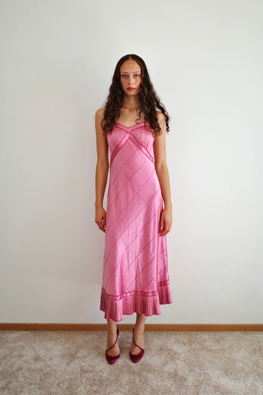PATTY SHELABARGER SILK DRESS