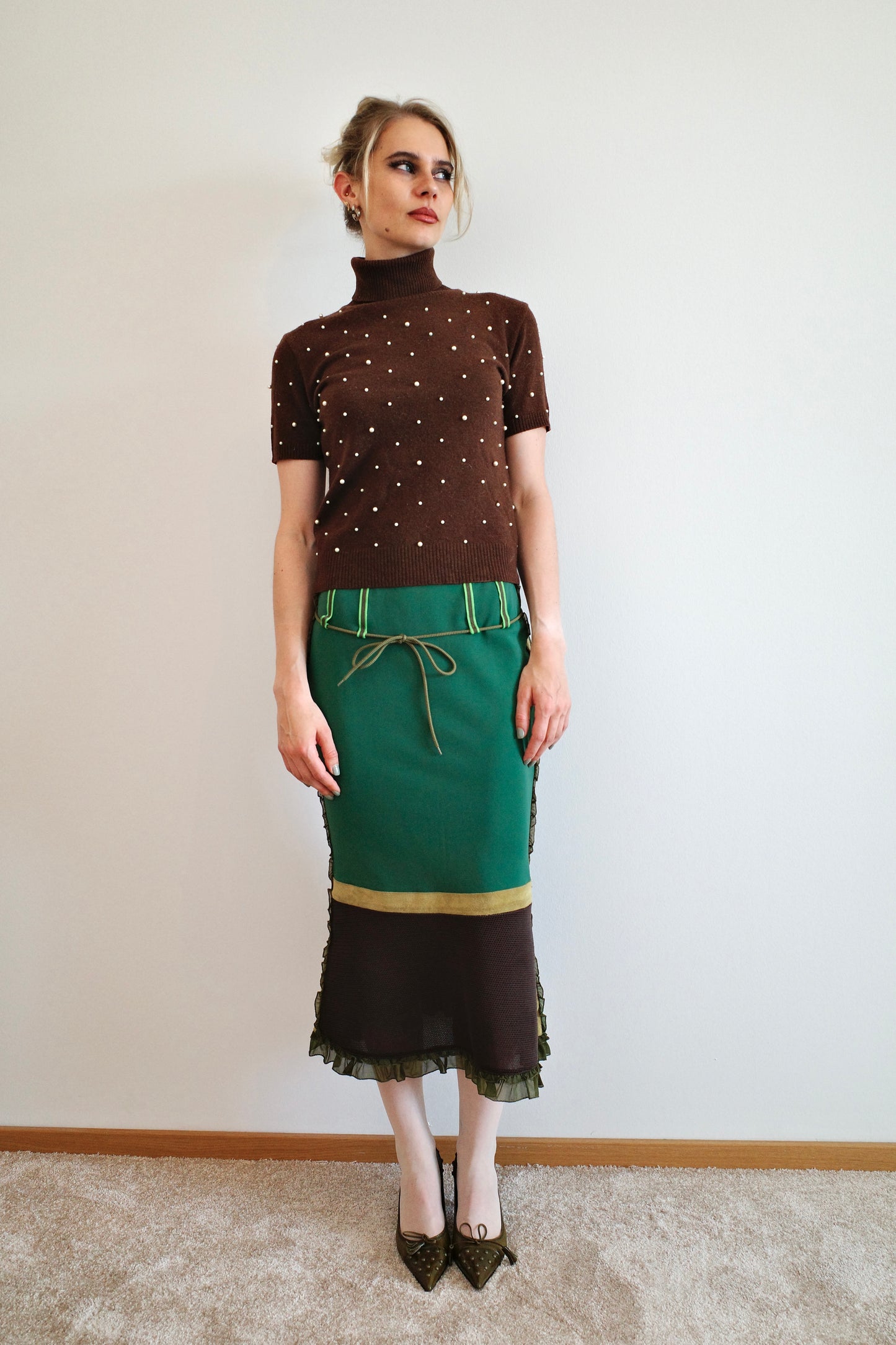 MIU MIU F/W1999 MESH SKIRT