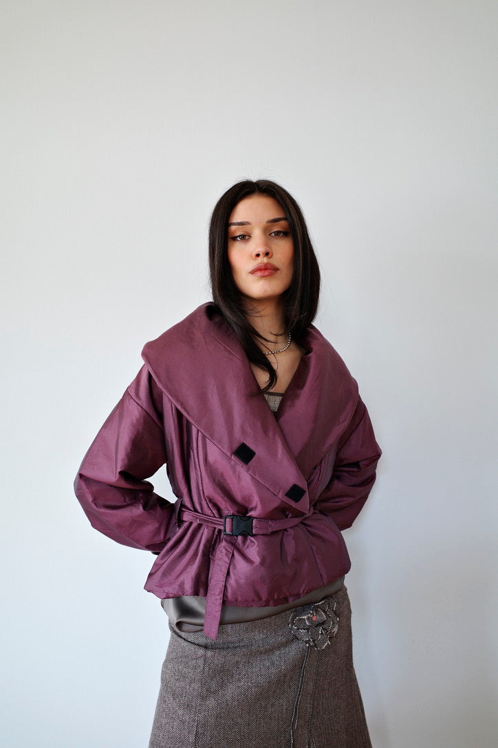 BELTED PUFFER JACKET