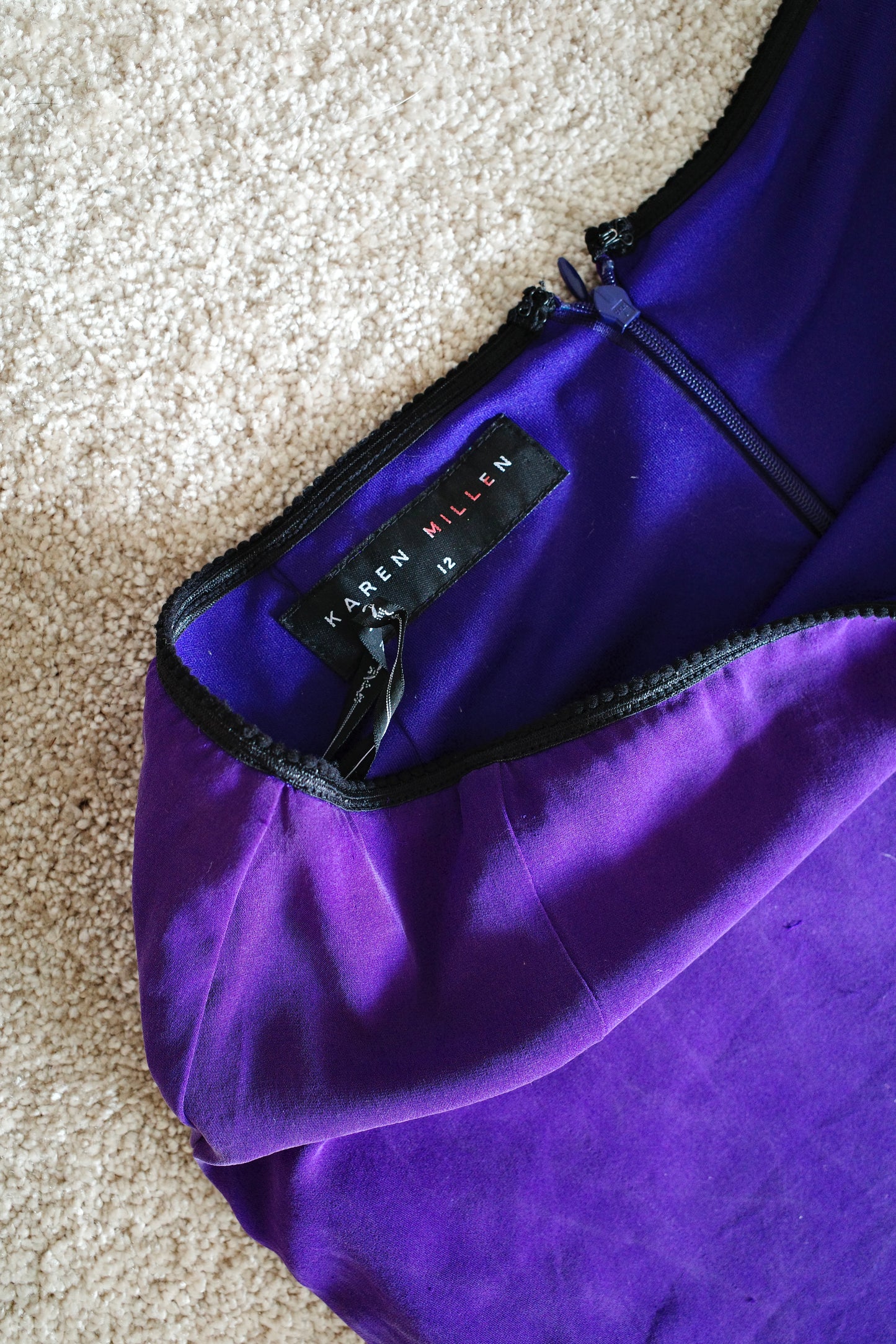 Karen Millen Silk & Sequin Skirt