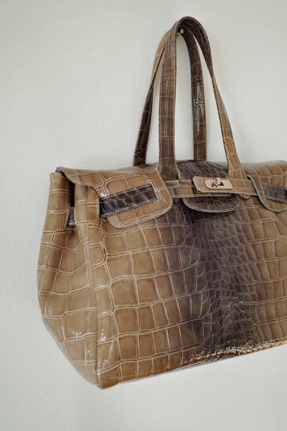 LARGE CROC BAG