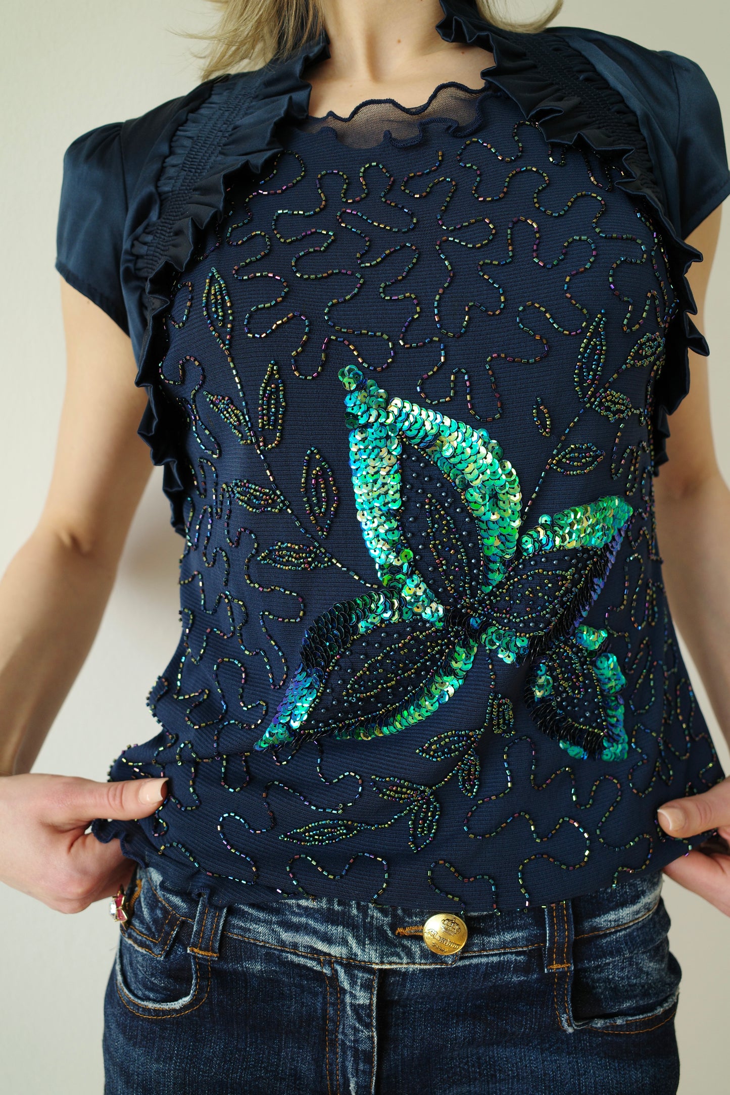 90s SEQUIN MESH TANK